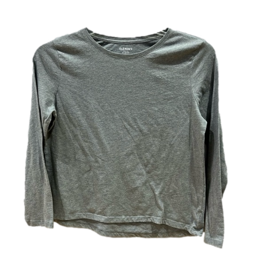 Old Navy Girls Lightweight Gray Long Sleeve Top